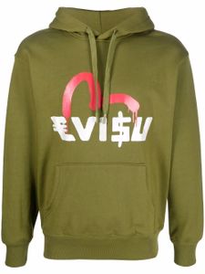 EVISU hoodie à logo imprimé - Vert