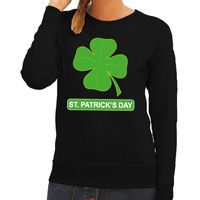 St. Patricksday klavertje sweater zwart dames 2XL  -