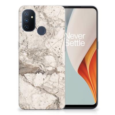 OnePlus Nord N100 | TPU | Siliconen hoesje | Marmer Beige