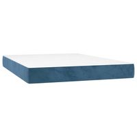 The Living Store Pocketveringmatras - - Pocketvering - 140 x 190 x 20 cm - Fluweel