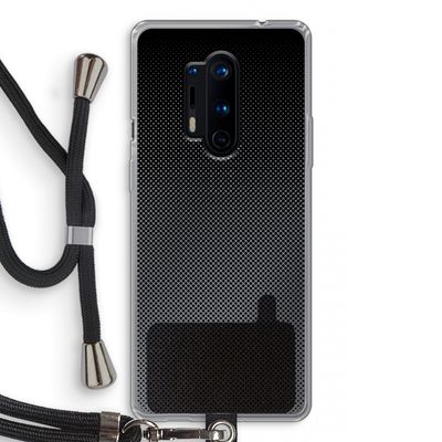 Musketon Halftone: OnePlus 8 Pro Transparant Hoesje met koord