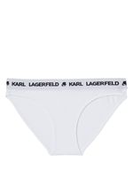 Karl Lagerfeld culotte à bande logo - Blanc - thumbnail