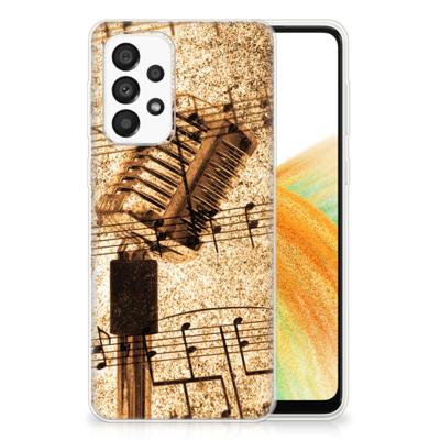 Samsung Galaxy A33 5G | Siliconen hoesje | met foto Bladmuziek