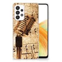 Samsung Galaxy A33 5G | Siliconen hoesje | met foto Bladmuziek