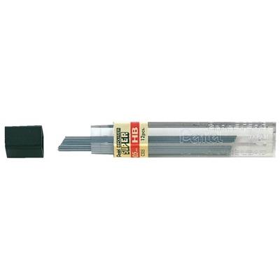 12 Potloodstiften Pentel HB 0,5 mm zwart