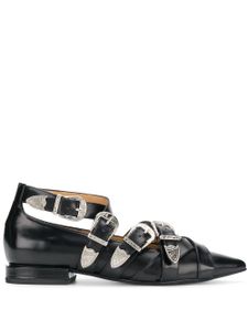 Toga Pulla buckled pointed loafers - Noir