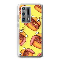Hamburger: Huawei P40 Pro Plus Transparant Hoesje