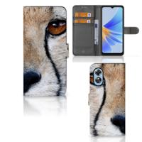 OPPO A17 | Telefoonhoesje | Met pasjeshouder | Cheetah