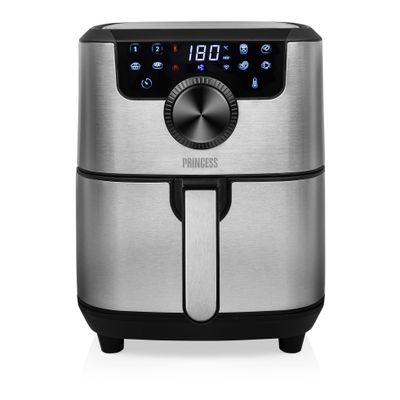 Princess 01.182037.01.001 Airfryer 4.5 l 1500 W Appbased, Timerfunctie Zwart, Zilver
