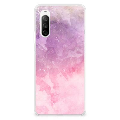 Smartphone hoesje Sony Xperia 10 III Pink Purple Paint
