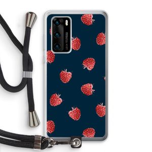 Framboosjes: Huawei P40 Transparant Hoesje met koord