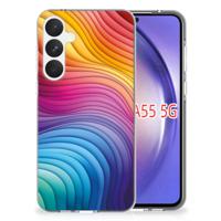 TPU Hoesje voor Samsung Galaxy A55 Regenboog - thumbnail