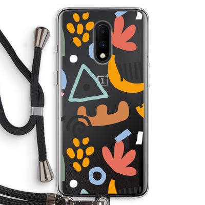 Abstract: OnePlus 7 Transparant Hoesje met koord