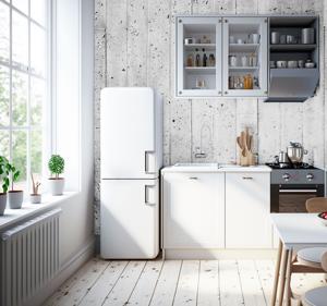 Fotobehang houten berk planken