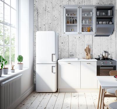 Fotobehang houten berk planken