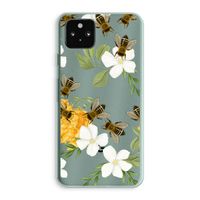 No flowers without bees: Google Pixel 5a 5G Transparant Hoesje