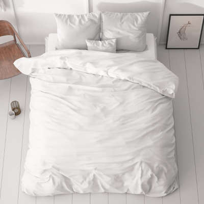 Dekbedovertrek Menno - Tweepersoons (200x200 Cm) - Wit Microvezel - - Sleeptime Classy - Dekbed-Discounter.nl Dekbedovertrek Menno - Tweepersoons (200x200 Cm) - Wit Microvezel - - Sleeptime Classy - Dekbed-Discounter.nl