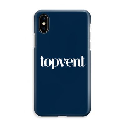 Topvent Navy: iPhone XS Max Volledig Geprint Hoesje
