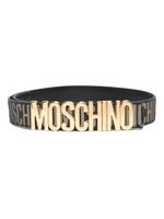 Moschino ceinture en jacquard à logo - Noir - thumbnail