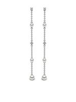 Yoko London boucles d'oreilles Trend Freshwater en or blanc 18ct - Argent