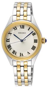 Seiko SUR330P1 Horloge staal goud-en zilverkleurig 29 mm