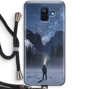 Wanderlust: Samsung Galaxy A6 (2018) Transparant Hoesje met koord