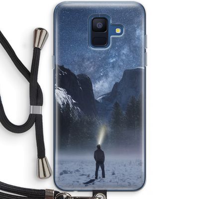 Wanderlust: Samsung Galaxy A6 (2018) Transparant Hoesje met koord