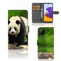 Samsung Galaxy A22 4G | M22 | Telefoonhoesje | Met pasjeshouder | Panda Samsung Galaxy A22 4G | M22 | Telefoonhoesje | Met pasjeshouder | Panda