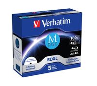 Verbatim 43834 M-Disc Blu-ray 100 GB 1 stuk(s) Jewelcase Bedrukbaar - thumbnail