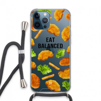 Eat Balanced: iPhone 13 Pro Max Transparant Hoesje met koord