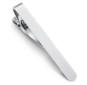 Dasspeld - Stropdas Clip - 53mm - Matte Tie Clip - Zilver