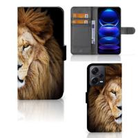 Xiaomi Poco X5 Pro | Note 12 Pro 5G | Telefoonhoesje | Met pasjeshouder | Leeuw