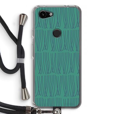 Swirls: Pixel 3a Transparant Hoesje met koord