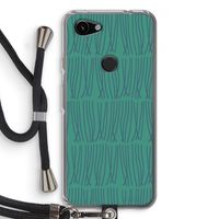 Swirls: Pixel 3a Transparant Hoesje met koord