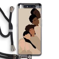 Sweet creatures: Samsung Galaxy A80 Transparant Hoesje met koord