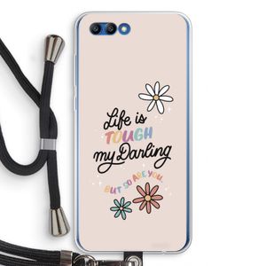 Tough Life: Honor 10 Transparant Hoesje met koord