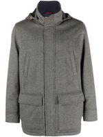 Brunello Cucinelli manteau matelassé à capuche - Gris