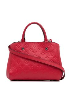 Louis Vuitton Pre-Owned 2016 pre-owned Monogram Empreinte Montaigne BB tas - Rood
