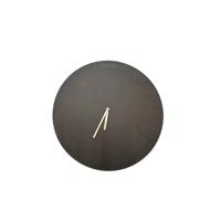 Klok rond Moon zwart alu 38x38x5 cm - Van der leeden Klok rond Moon zwart alu 38x38x5 cm - Van der leeden