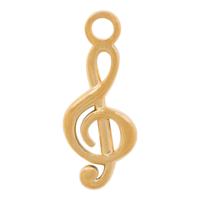 iXXXi Charm Muzieknoot / G- Sleutel Goud