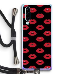 Lips: Huawei P30 Transparant Hoesje met koord