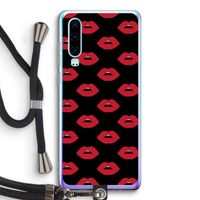 Lips: Huawei P30 Transparant Hoesje met koord
