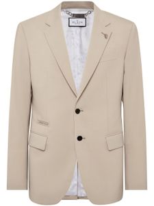 Philipp Plein blazer Gigolò Fit en laine vierge - Tons neutres