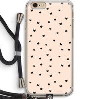 Kleine kattenkopjes: iPhone 6 PLUS / 6S PLUS Transparant Hoesje met koord