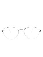 Lindberg lunettes de vue Christoffer à monture pilote - Argent