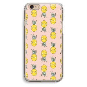 Ananas: iPhone 6 / 6S Transparant Hoesje