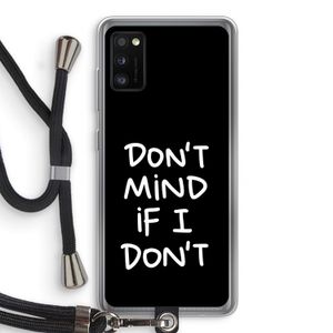 Don't Mind: Samsung Galaxy A41 Transparant Hoesje met koord