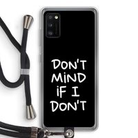 Don't Mind: Samsung Galaxy A41 Transparant Hoesje met koord
