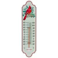 Thermometer - metaal - 28 cm - vogel - Buitenthermometers - thumbnail