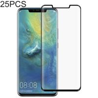 25 stuks volledige lijm 3D gebogen rand volledig scherm gehard glas film voor Huawei mate 20 Pro (zwart)